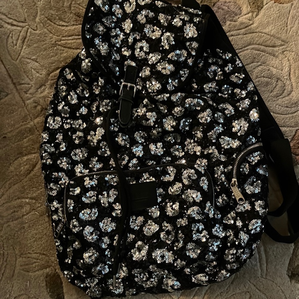 Pink Victoria’s Secret Backpack sparkly